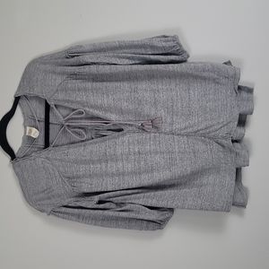 We the Free by Free People oversized gray knit top